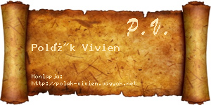 Polák Vivien névjegykártya
